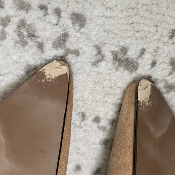 Ann Marino Boho Minimalist Hot Suede Leather Crochet Pumps Heels Shoes  … - Picture 9 of 9